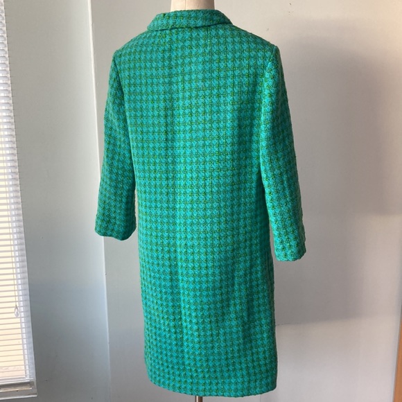 Vintage green woven plaid dress - Picture 9 of 12
